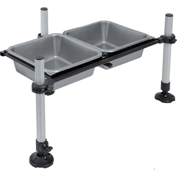 Support bacs carrés (avec 2 bacs, sans pied) D25